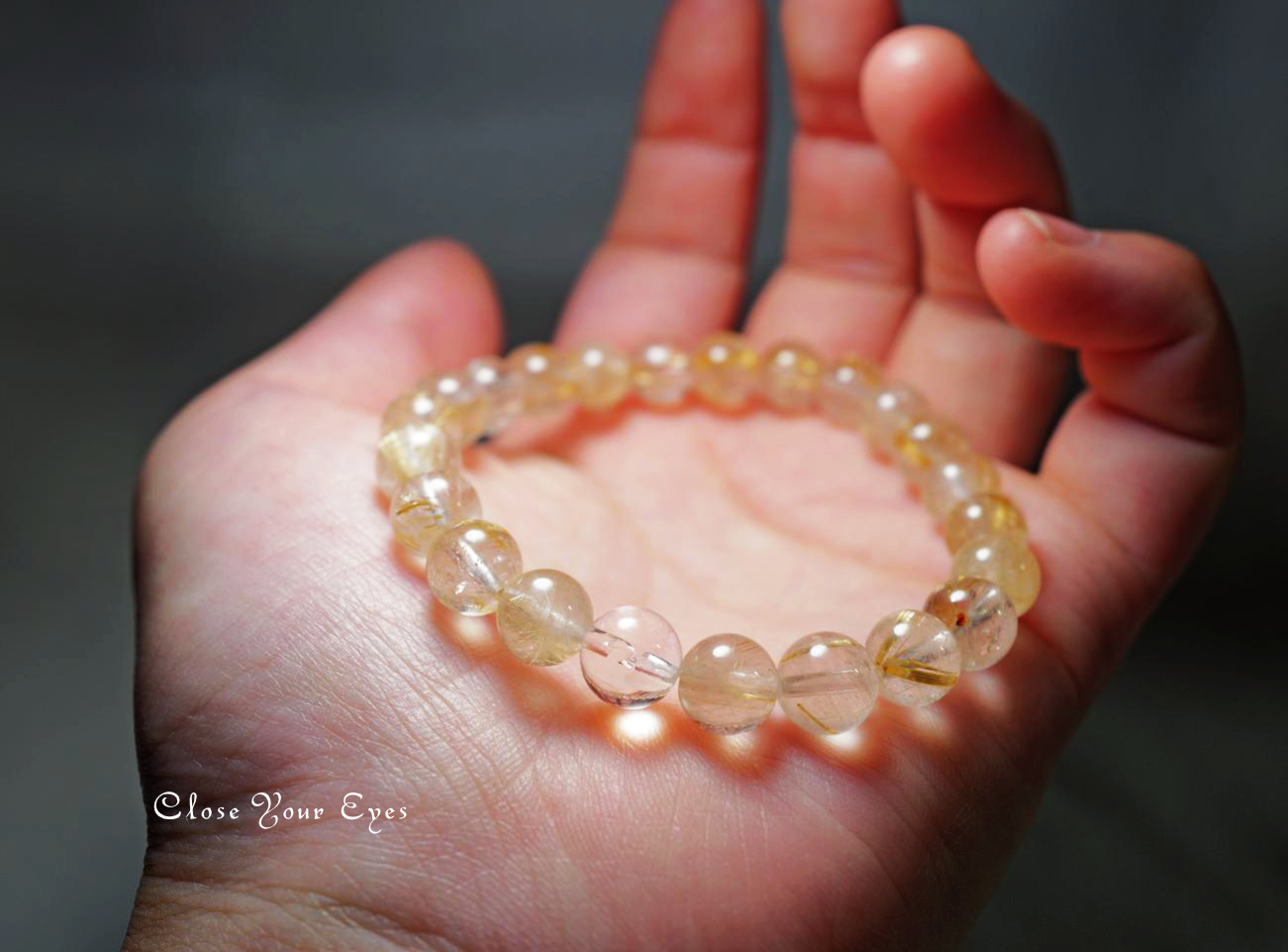 8mmエナジーブレス 金のルチルクォーツ 02