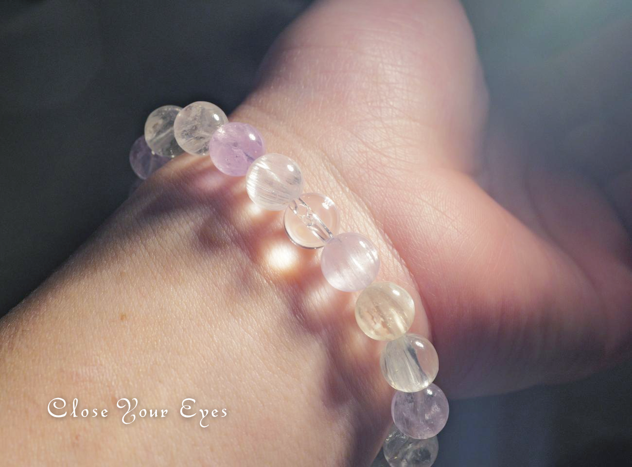 ８ｍｍエナジーブレス　アフガニスタン・クンツァイト　０１