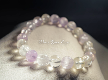 ８ｍｍエナジーブレス　アフガニスタン・クンツァイト　０１