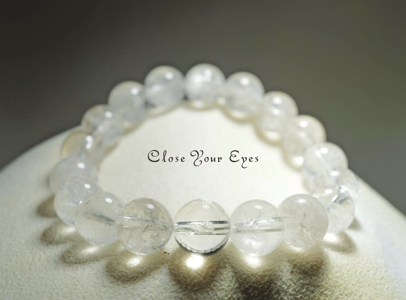 １０ｍｍエナジーブレス　マニカラン水晶　０１