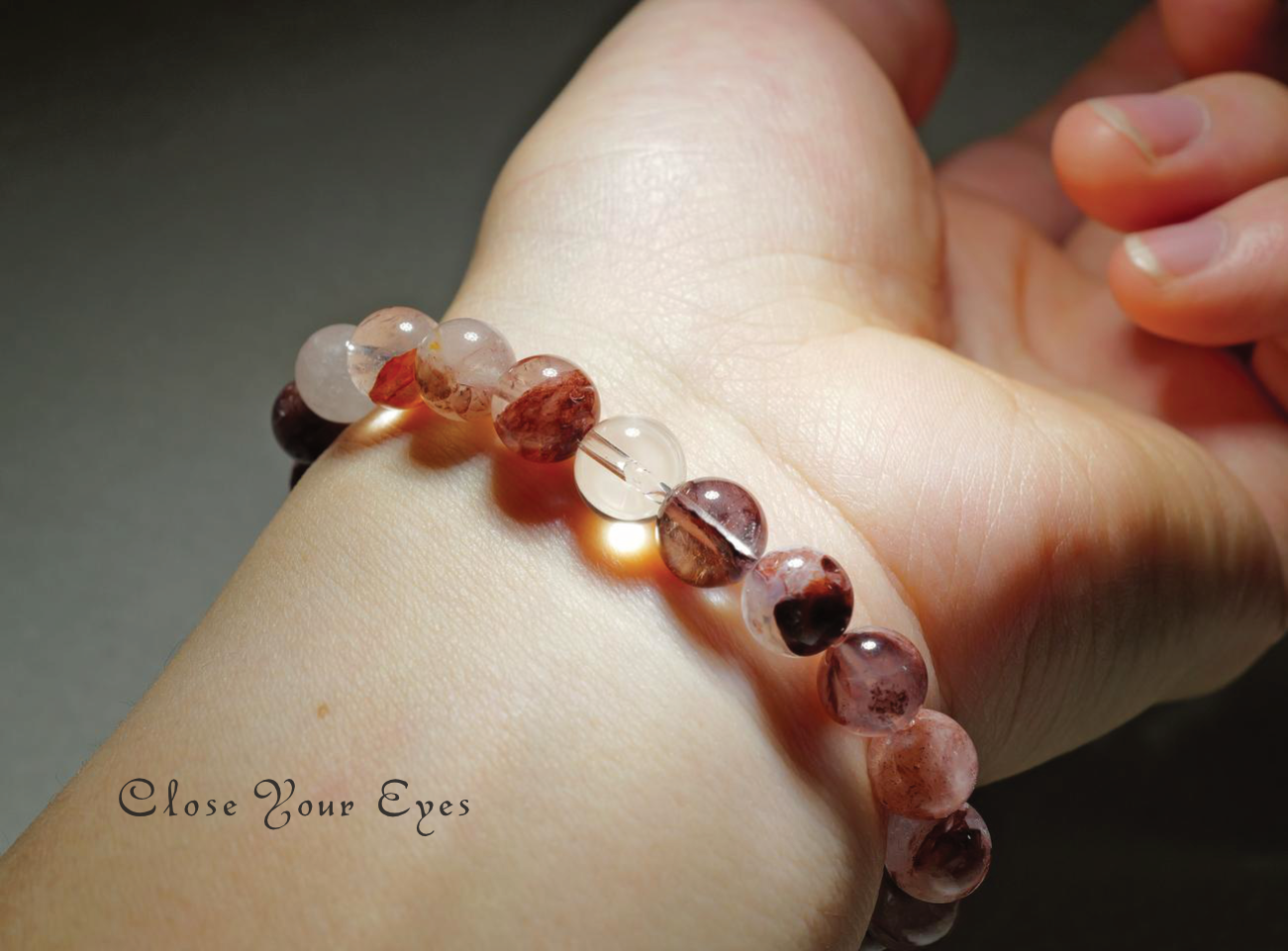 8mmエナジーブレス レッド・マニカラン水晶 02