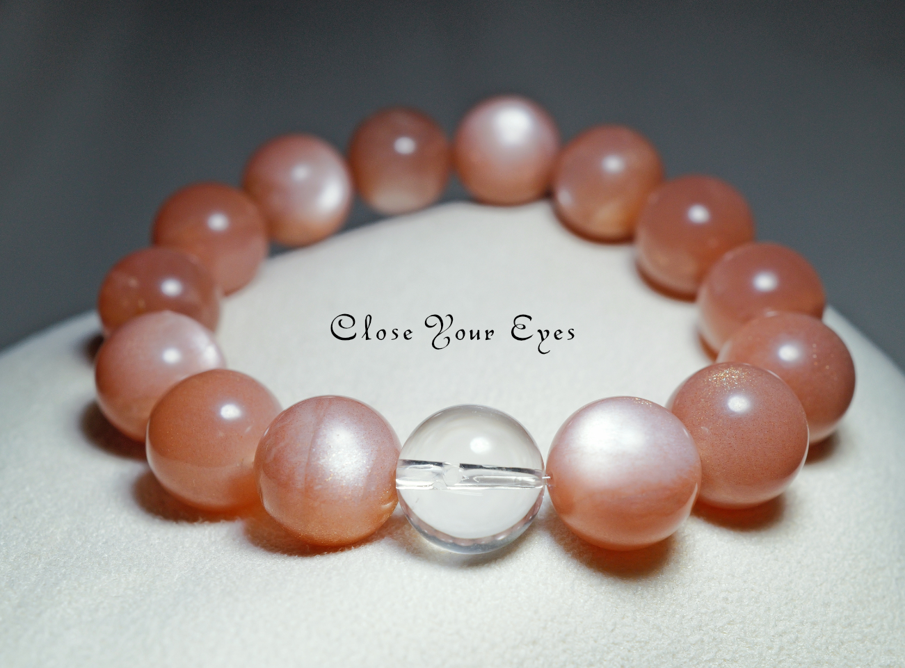 １２ｍｍエナジーブレス　オレンジムーンストーン