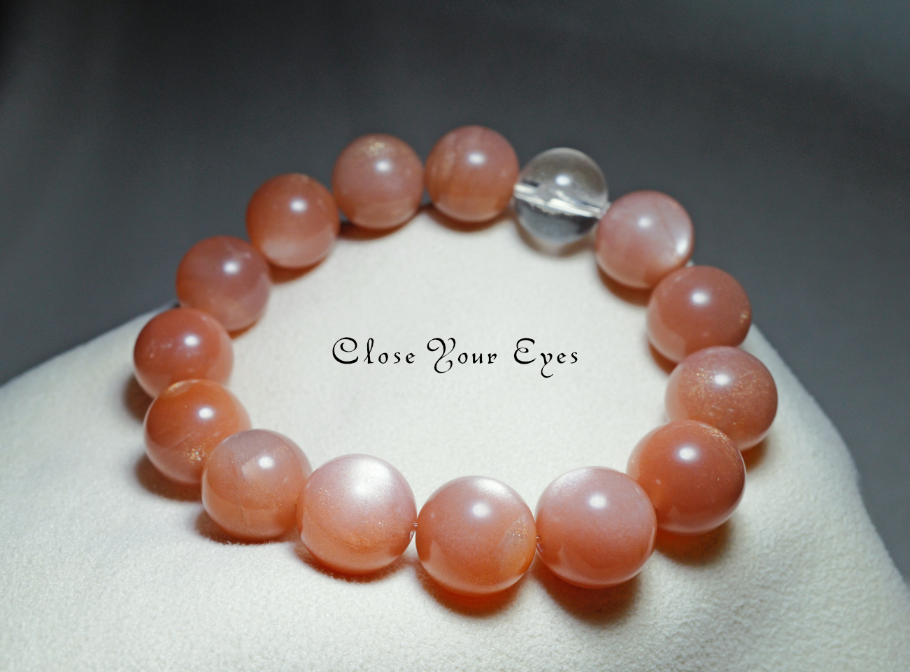 １２ｍｍエナジーブレス　オレンジムーンストーン