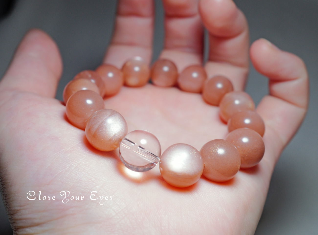 １２ｍｍエナジーブレス　オレンジムーンストーン