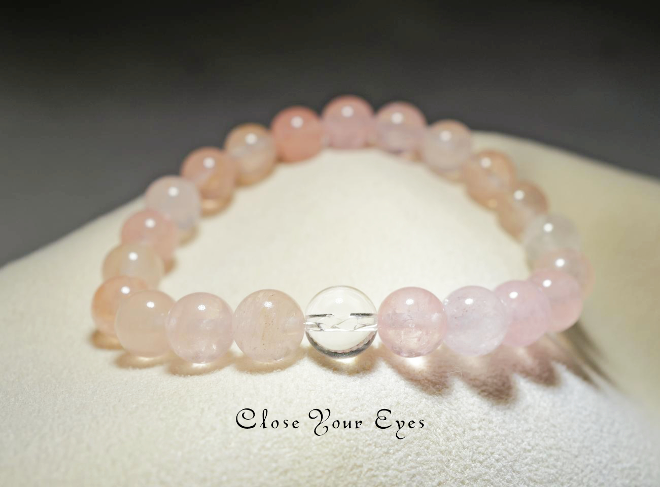 ８ｍｍエナジーブレス　アプリコットモルガナイト　０１