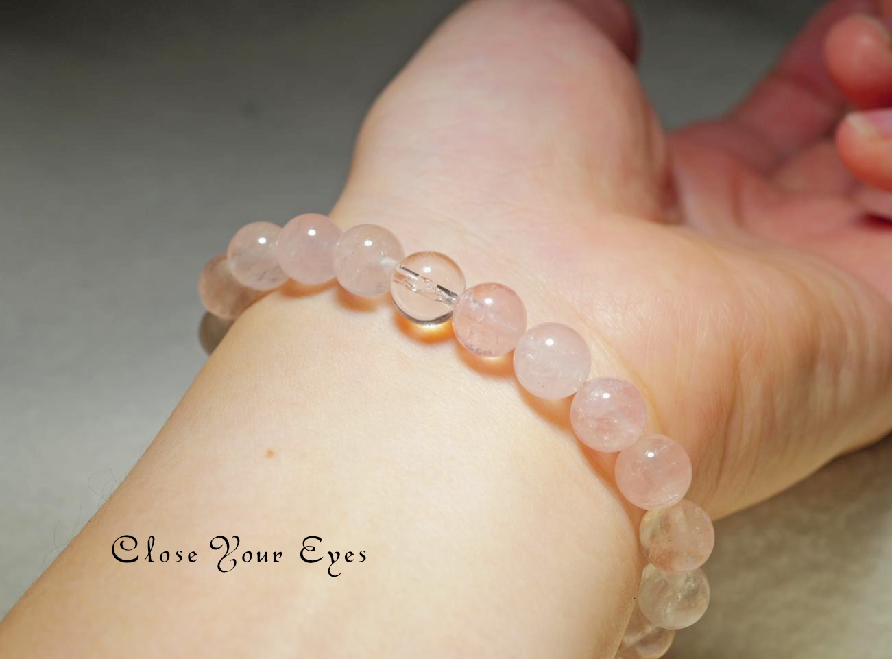 ８ｍｍエナジーブレス　アプリコットモルガナイト　０１