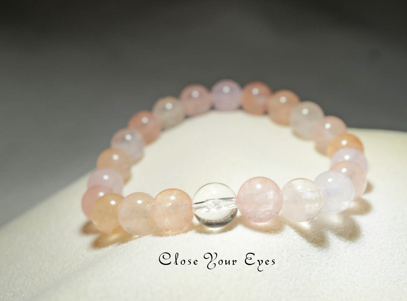 ８ｍｍエナジーブレス　アプリコットモルガナイト　０２