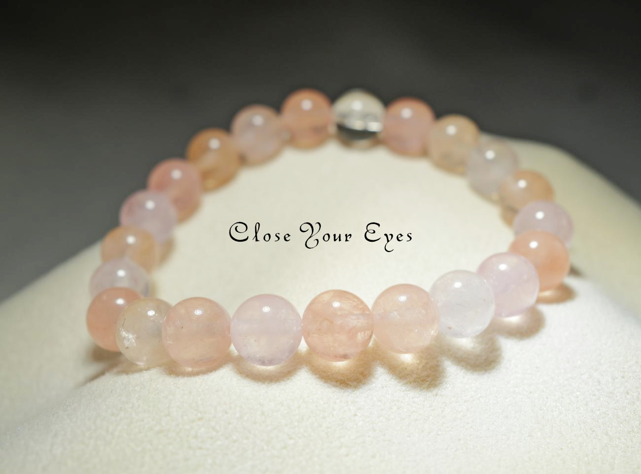 ８ｍｍエナジーブレス　アプリコットモルガナイト　０２