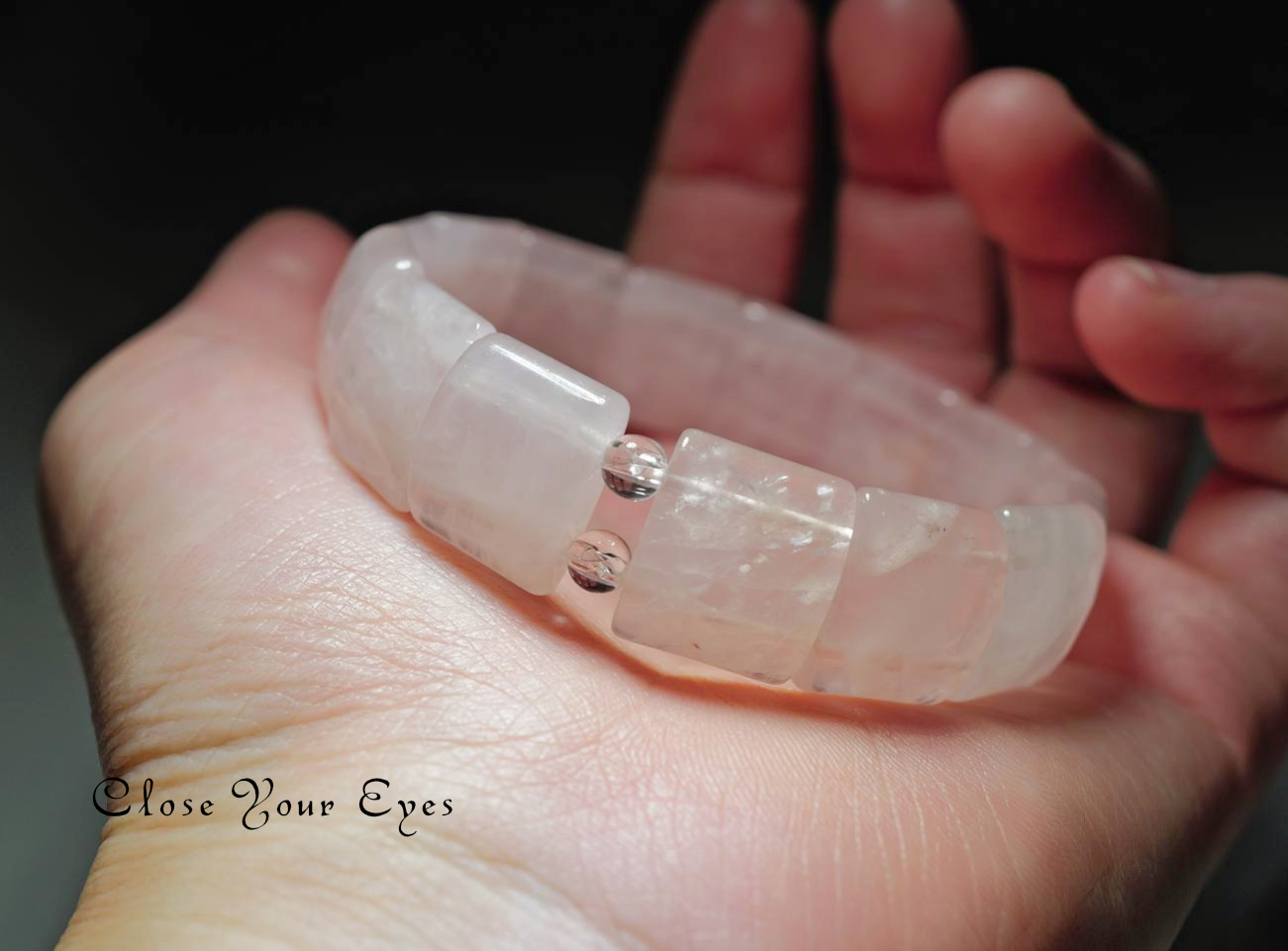 エナジーバングルブレスレット　ローズクォーツ　０２