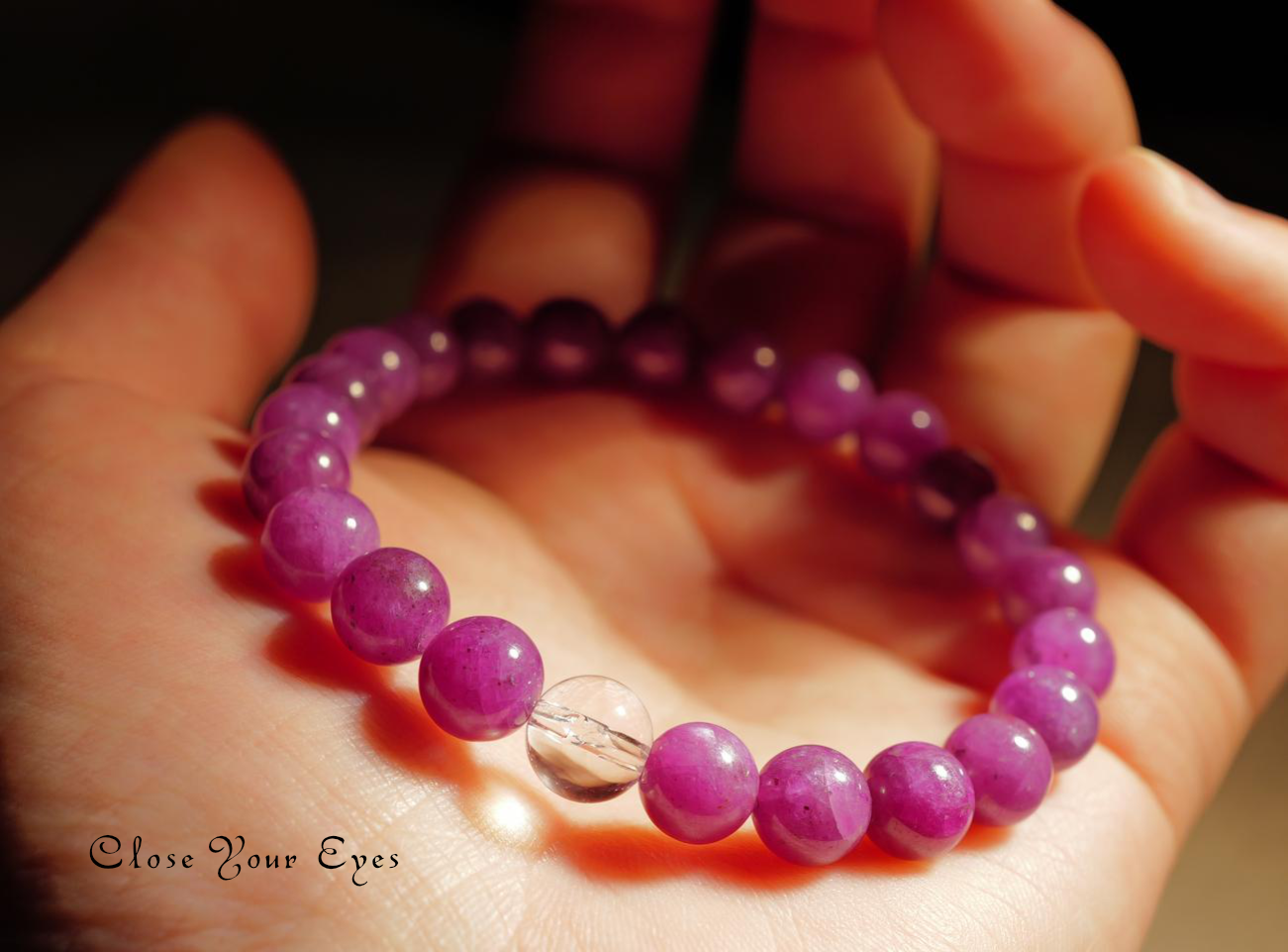 7.5ｍｍエナジーブレスレット　ルビー