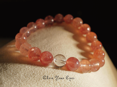 ８ｍｍ8mmエナジーブレス　アフリカン・ストロベリークォーツ