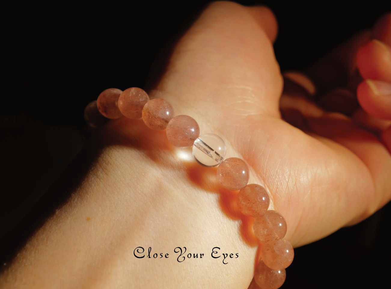 ８ｍｍエナジーブレス　アフリカン・ストロベリークォーツ　０２