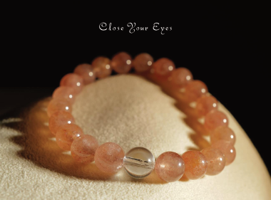 ８ｍｍ8mmエナジーブレス　アフリカン・ストロベリークォーツ