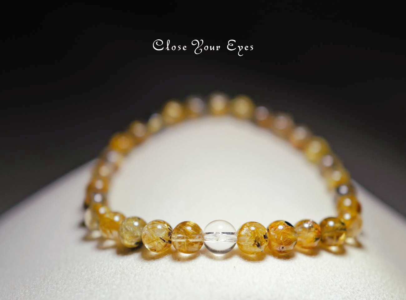 ６ｍｍエナジーブレス　タイチンルチルクォーツ