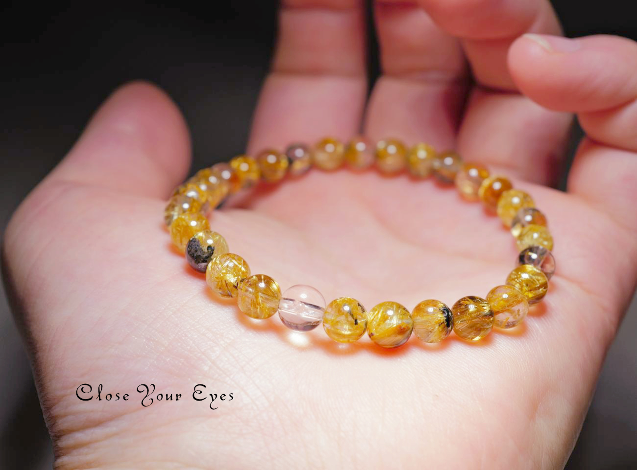 6mmエナジーブレスレット タイチンルチルクォーツ 01