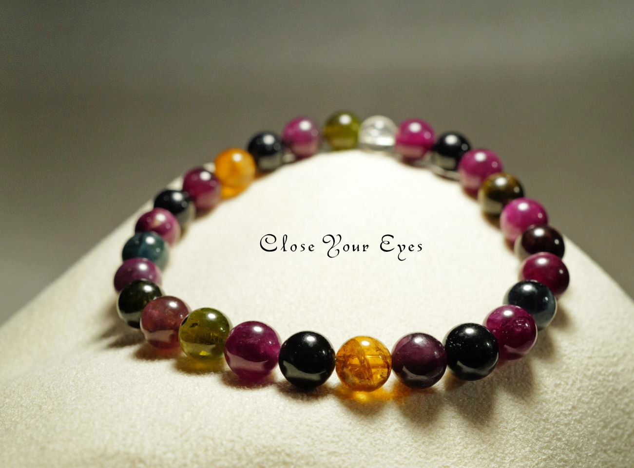 ６ｍｍエナジーブレス　マルチカラートルマリン０１