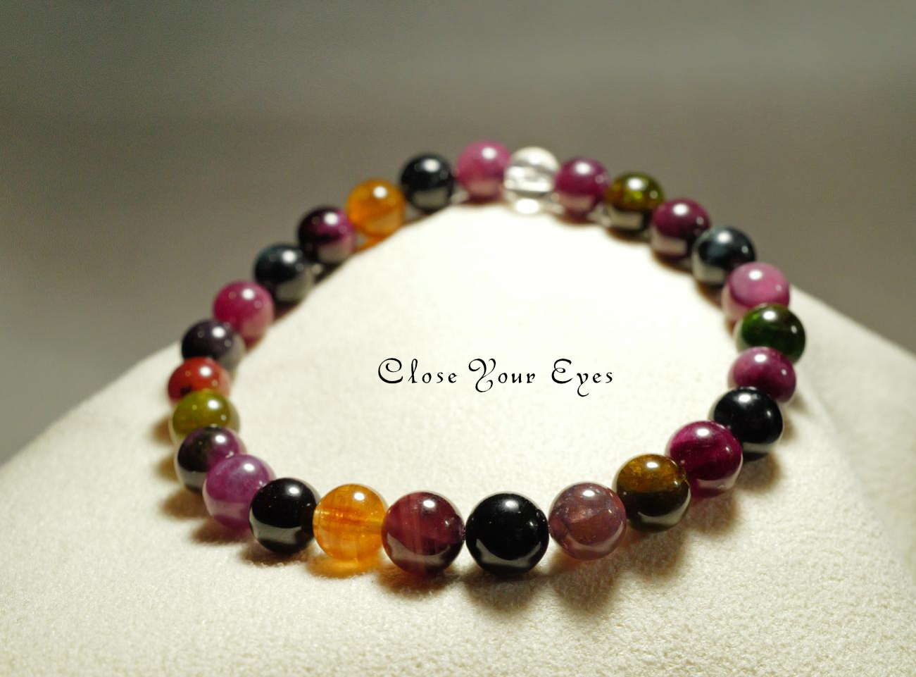 ６ｍｍエナジーブレス　マルチカラートルマリン０２