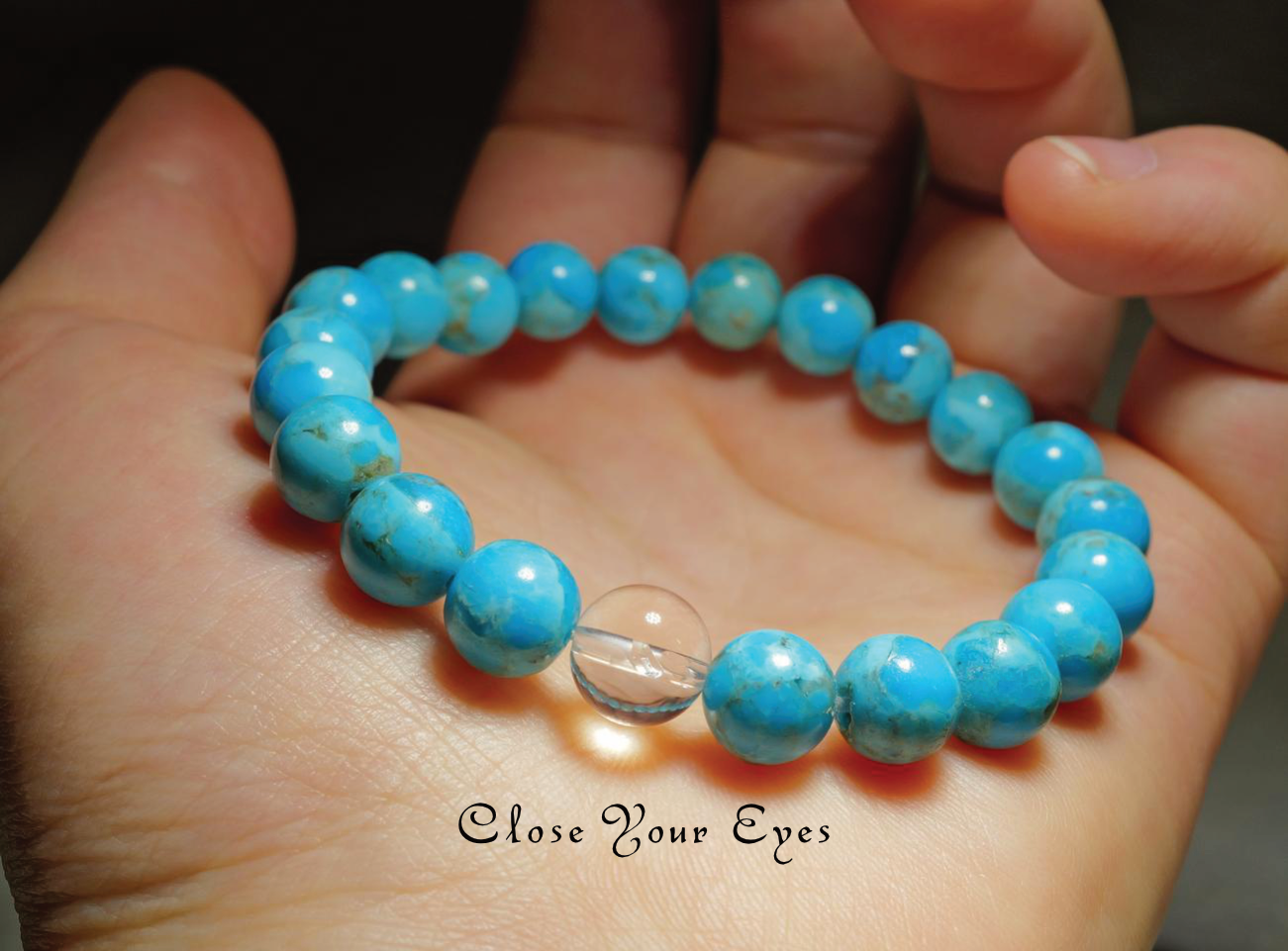 ８ｍｍエナジーブレス　キングマンターコイズ　０１