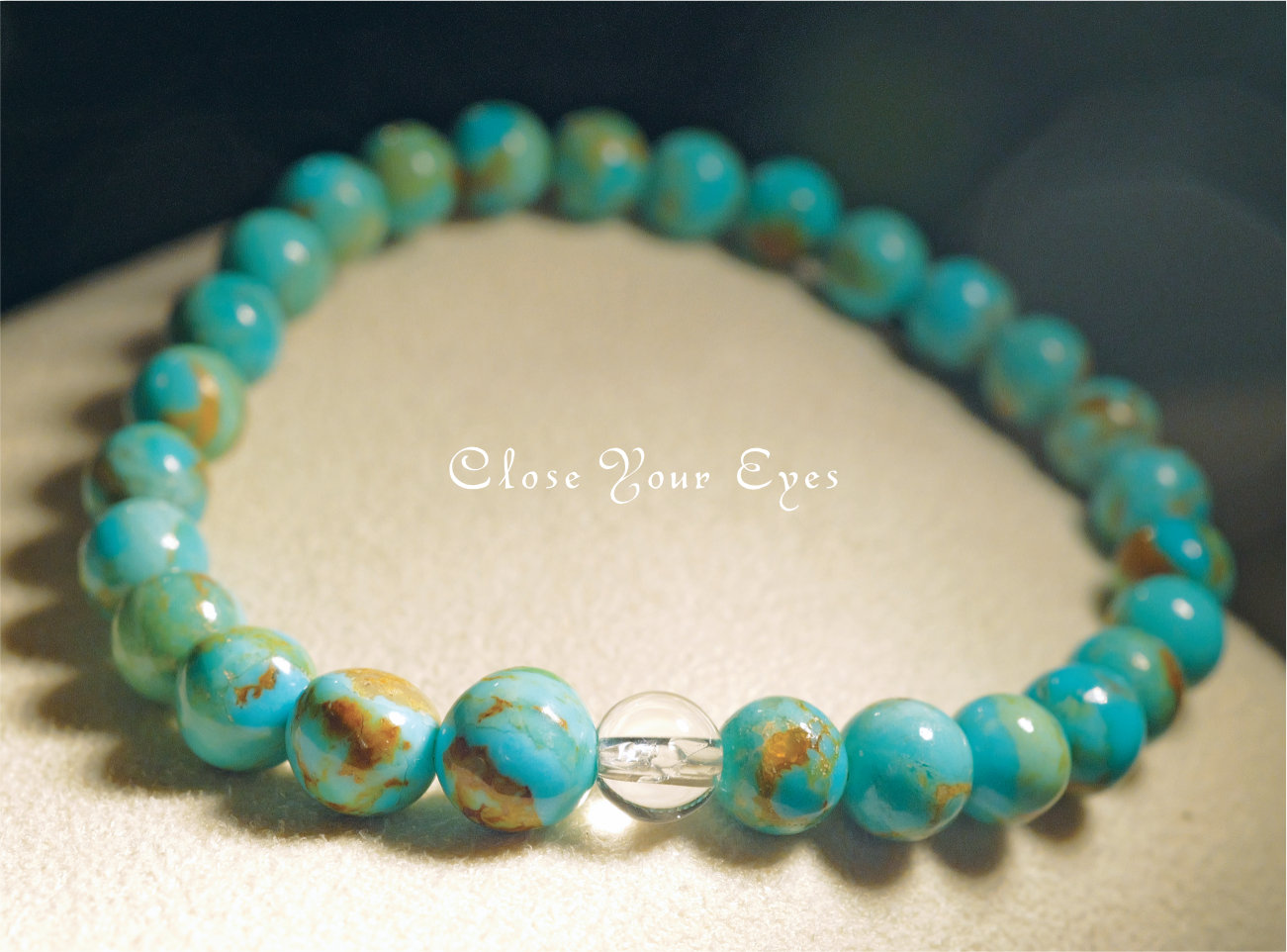 ６ｍｍエナジーラフブレス　キングマンターコイズ　０１