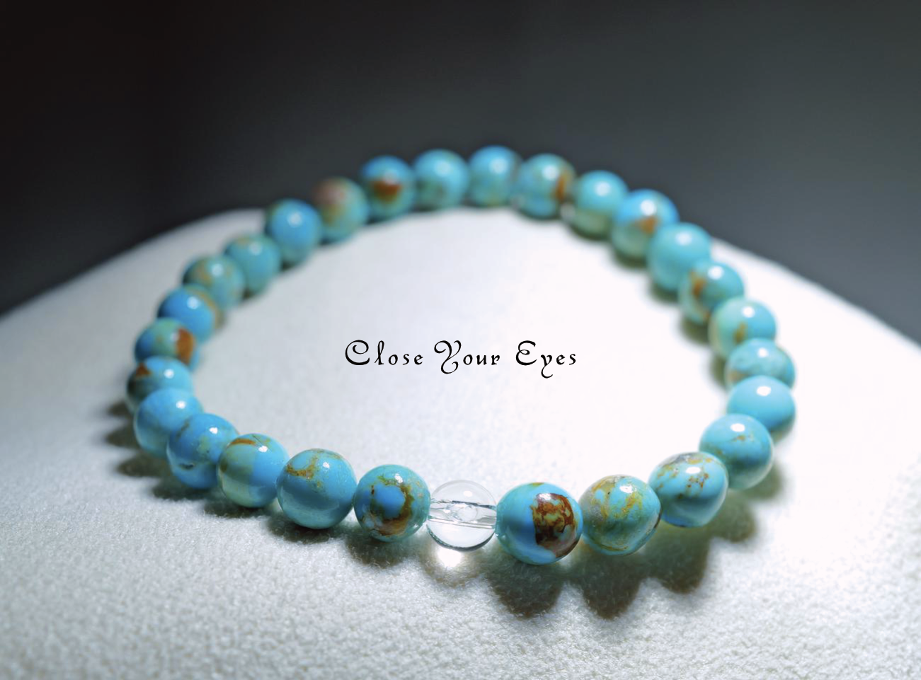 ６ｍｍエナジーラフブレス　キングマンターコイズ　０１