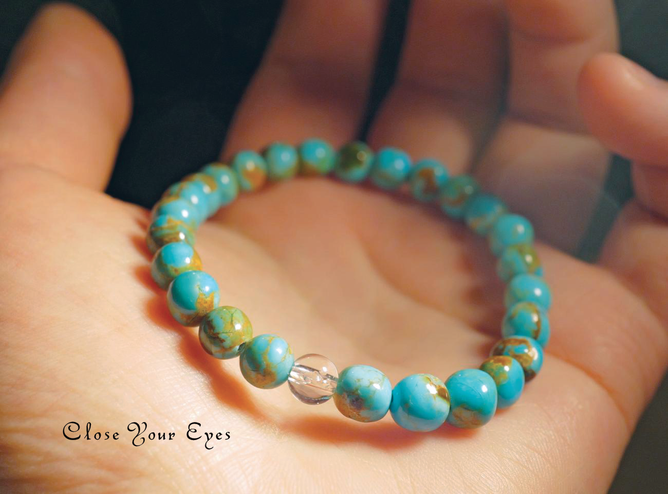 ６ｍｍエナジーラフブレス　キングマンターコイズ　０２