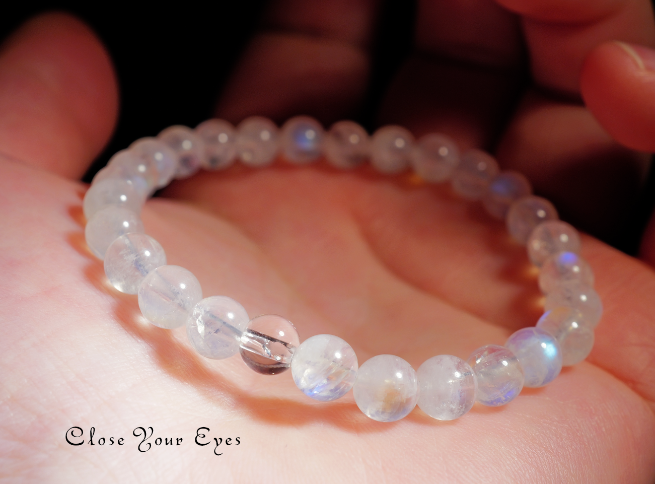6mmエナジーブレスレット ホワイトラブラドライト 01