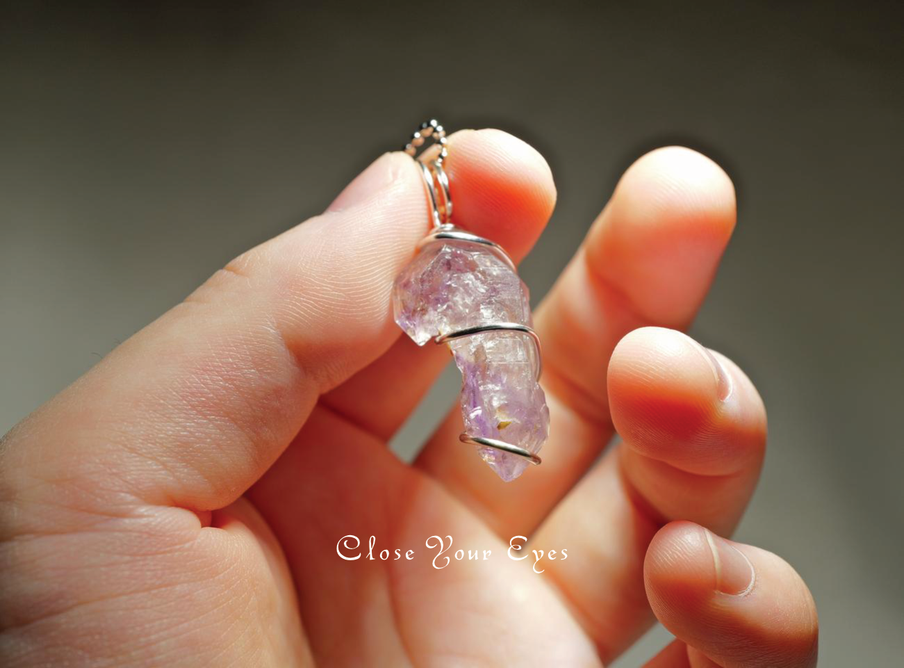 ワイヤーペンダント　００４　アメシストレスチャル