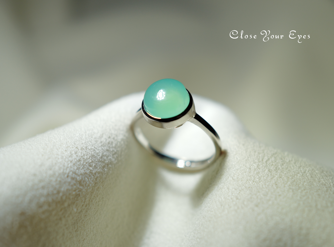 シルバーリング　０４　クリソプレーズ　オーストラリア産　１３号