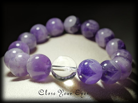 １２ｍｍエナジーブレス　シェブロンアメシスト　Only1ブレス