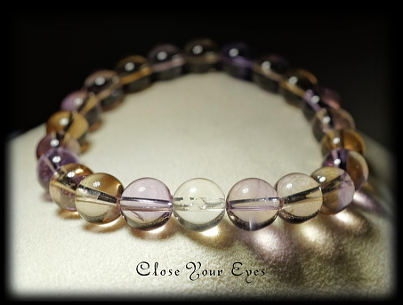 ８ｍｍエナジーブレス　アメトリン　オンリーワンブレス