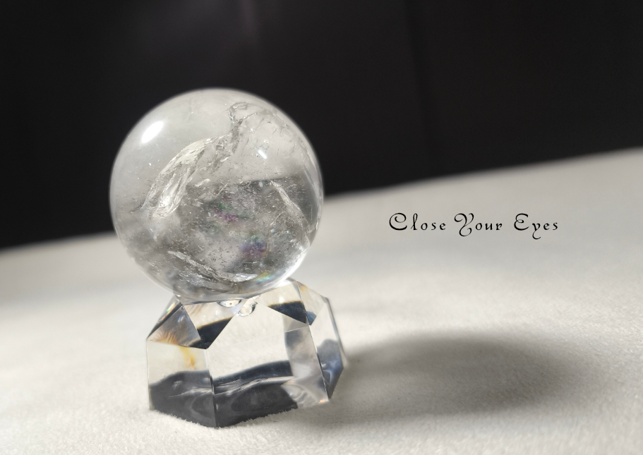 丸玉　レインボー水晶　０１