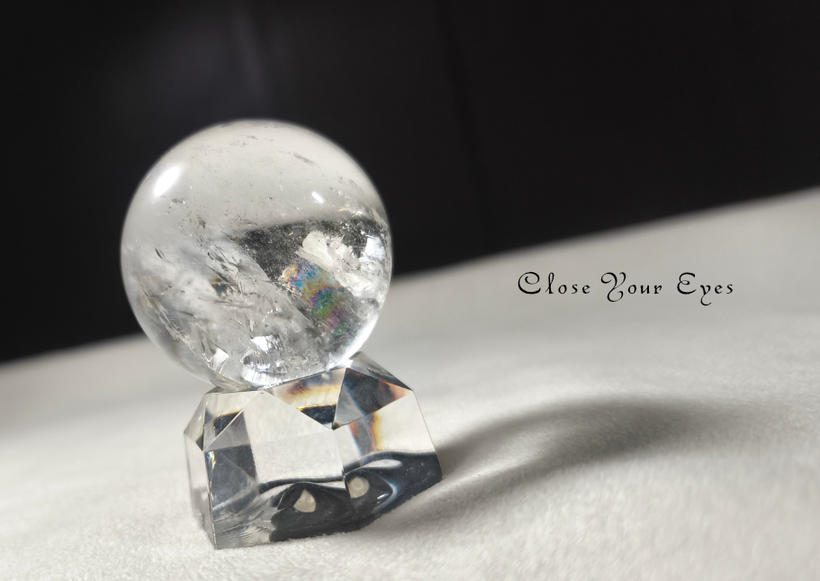 丸玉　レインボー水晶　０２