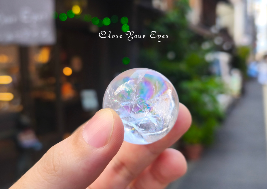 丸玉　レインボー水晶　０３