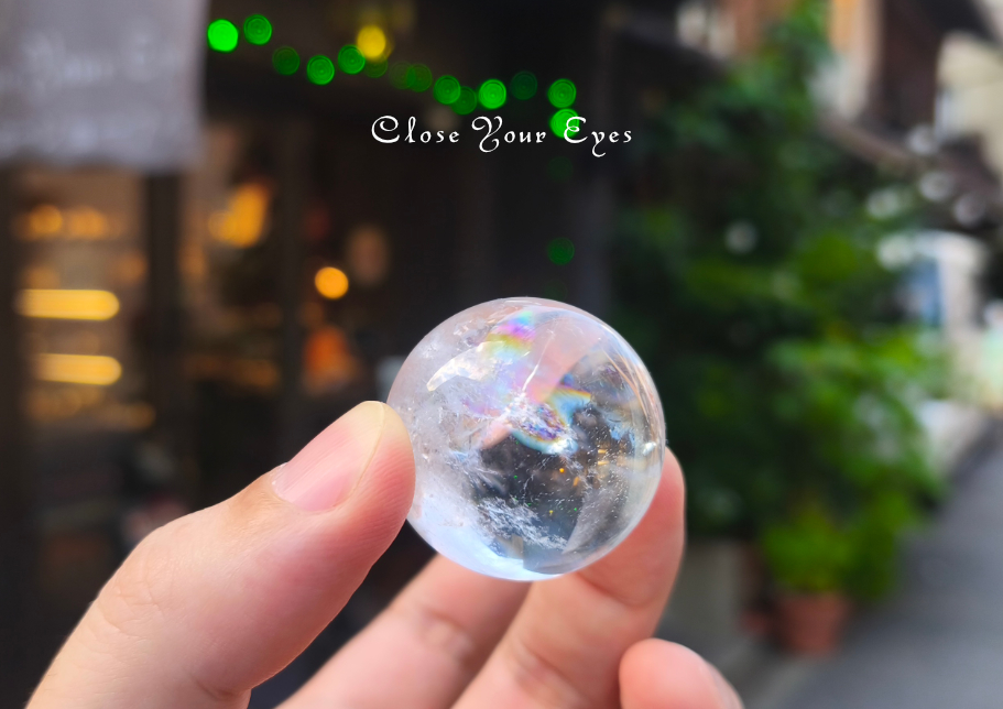 丸玉　レインボー水晶　０４