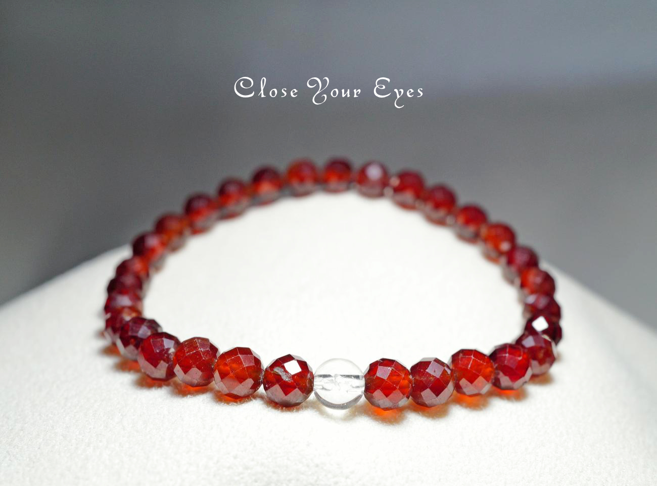 2025創業祭チャリティ企画　ラウンドカット　エナジーブレス　オレンジガーネット　画像１