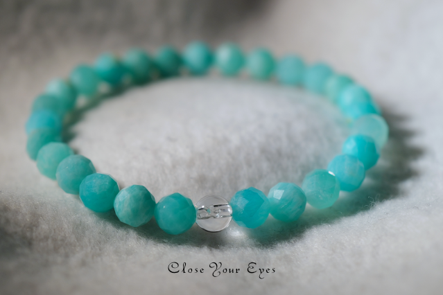 2026GWチャリティ企画　カット　エナジーブレス　アマゾナイト　画像１