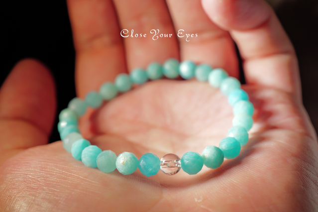 2026GWチャリティ企画　カット　エナジーブレス　アマゾナイト　着けた画像