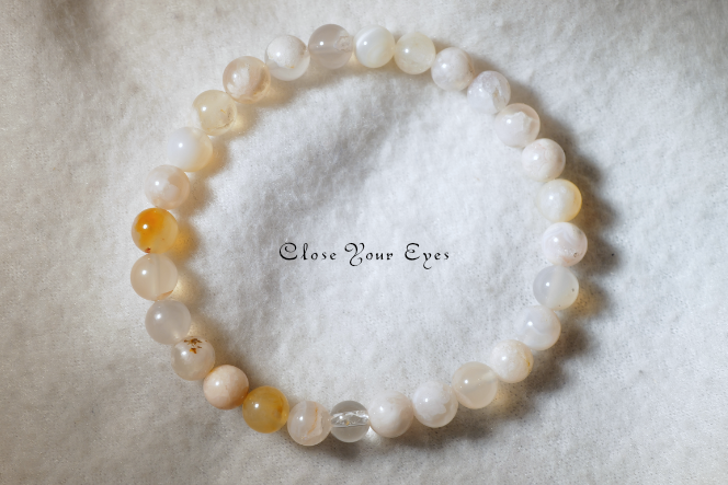 2026GWチャリティ企画　６ｍｍ　エナジーブレス　チェリーブロッサムめのう　画像２