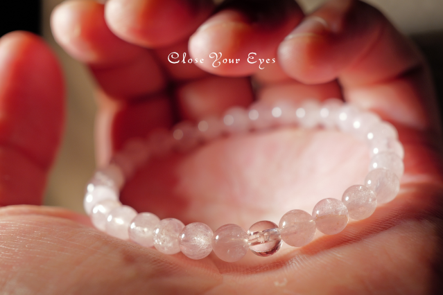 2026GWチャリティ企画　６ｍｍ　エナジーブレス　モルガナイト　着けた画像