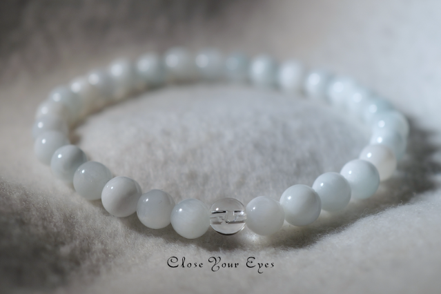 ～ホワイトラリマー～　６ｍｍブレス　2026GWチャリティブレス