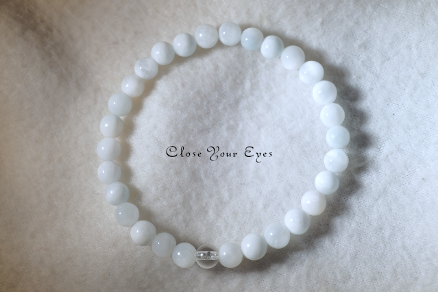 ～ホワイトラリマー～　６ｍｍブレス　2026GWチャリティブレス