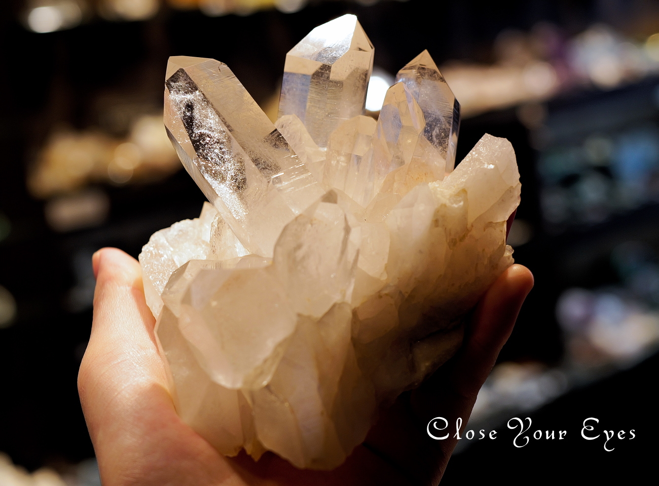 ヒマラヤ・マニカラン産水晶クラスター