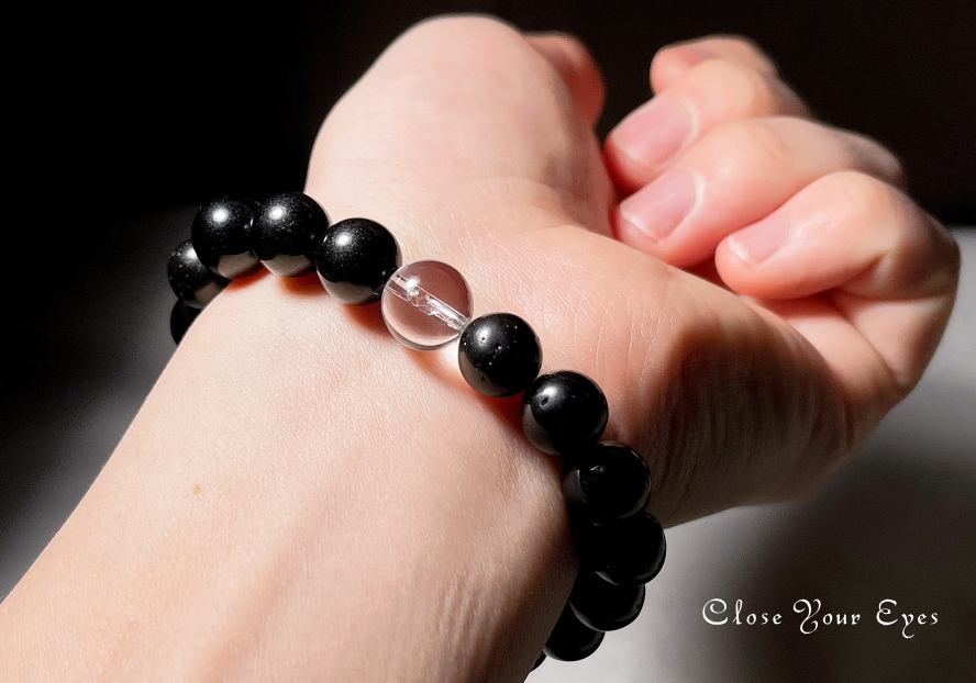 ハイパーエナジーブレスレット　テクタイト　１０ｍｍ