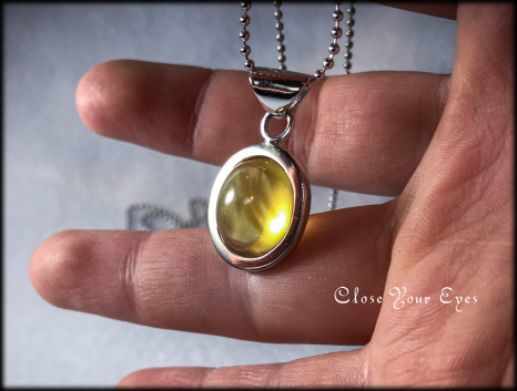 シルバーペンダント　ヘリオドール（イエローアクアマリン）