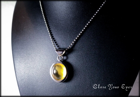 シルバーペンダント　ヘリオドール（イエローアクアマリン）