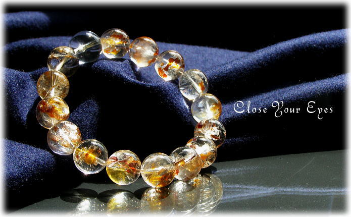 【直径約6.5・台座付き】ヘマタイト イン クォーツ344g ヘマタイトインクォーツ、天然石ビーズのセレクトショップ