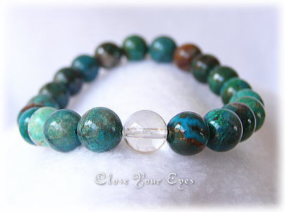 ハイパーエナジーブレス８ミリ定番　クリソコラ