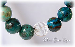 ハイパーエナジーブレス８ミリ定番　クリソコラ