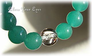 ハイパーエナジーブレス８ミリ定番　グリーンクォーツァイト