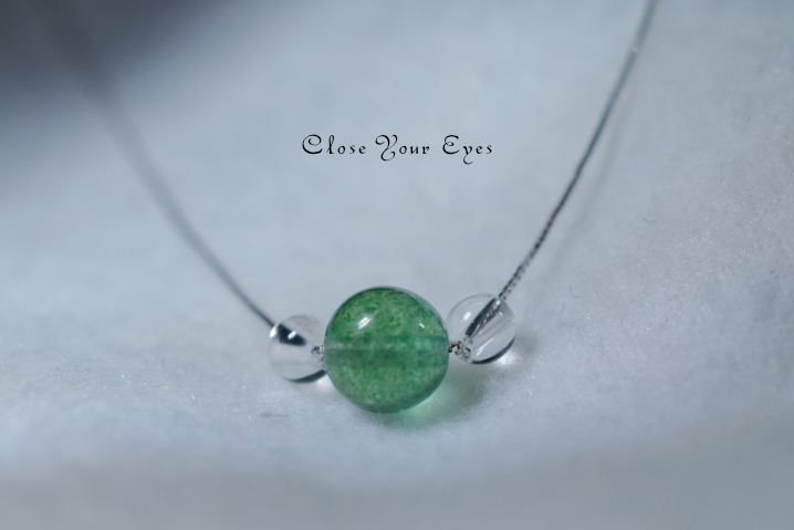 ハイパージュエリーネックレス　グリーンクォーツァイト